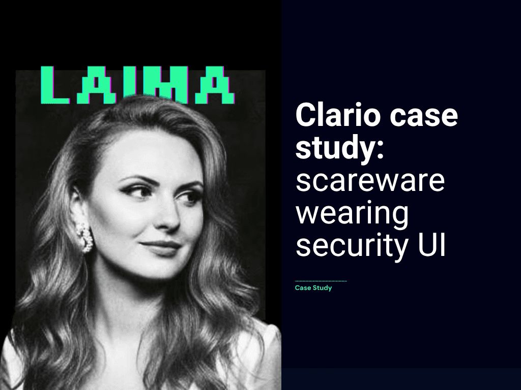 Clario: A Forensic Case Study of a Scareware Lineage Wearing a Security UI